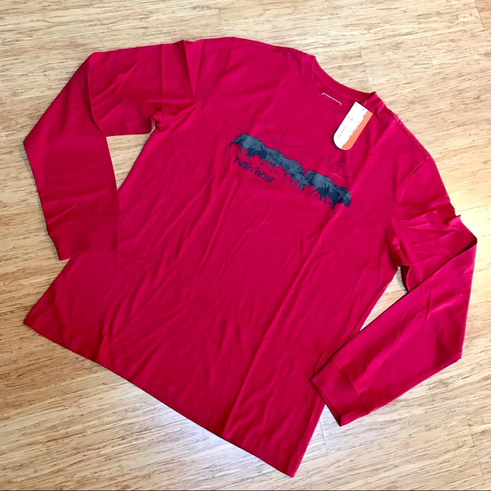 Merrell "Rush Hour" Long Sleeve T-Shirt Red Large